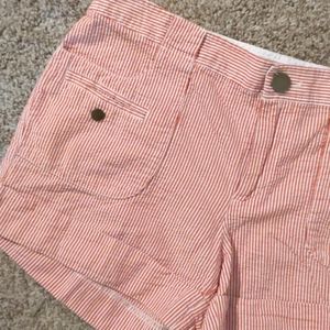 Banana Republic Red & White Striped Shorts . Sz 6